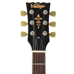 Vintage Semi-Acoustic Guitar With Bigsby: Cherry Red