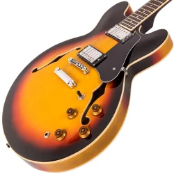 Vintage Semi-Acoustic Guitar - Sunburst