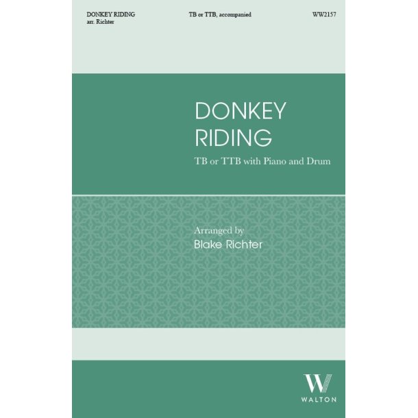 Donkey Riding: Scottish Sea Shanty - TB or TBB, Drums and Piano