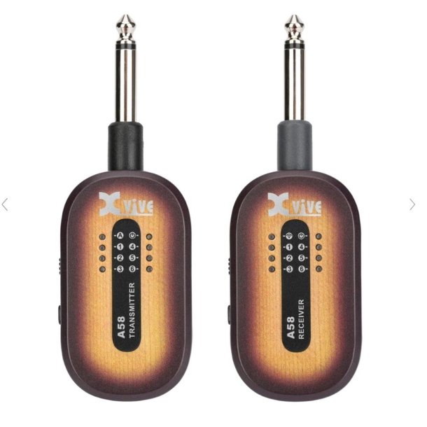 Xvive A58 5.8GHz Wireless Guitar System: Vintage Sunburst