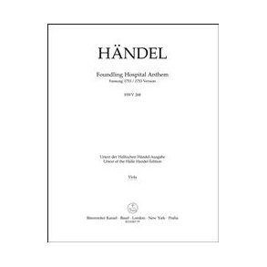 Foundling Hospital Anthem HWV 268 - 1753 Version (Viola)