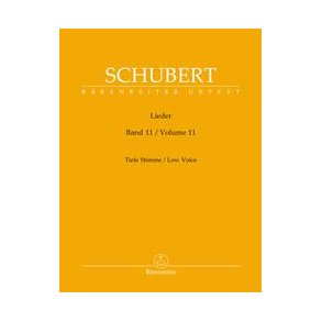 Lieder Volume 11, Low Voice & Piano