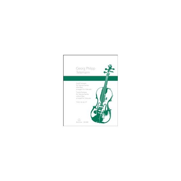 Twelve Fantasias for Viola da Gamba without Bass arranged for Viola solo (TWV 40: 26&ndash;37)