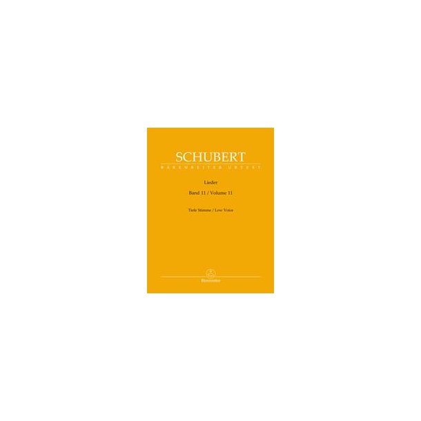 Lieder Volume 11, Low Voice &amp; Piano
