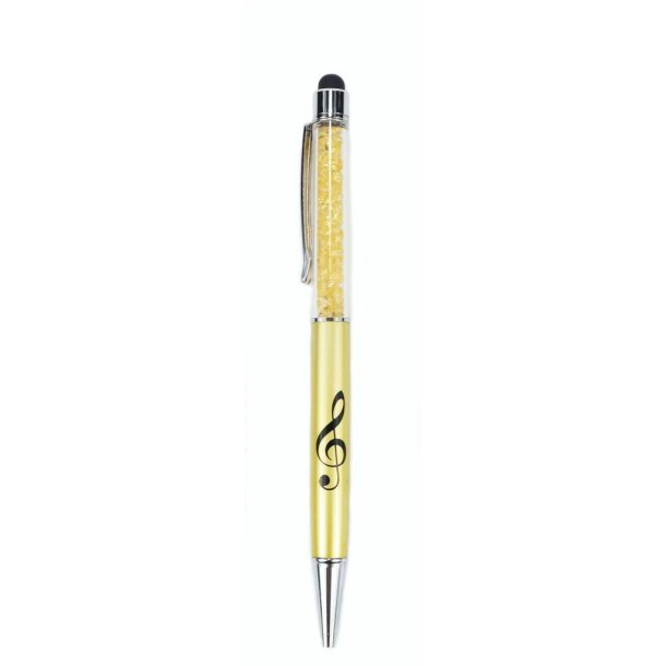 Stylus Pen med G-ngle, guld/krystal