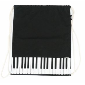 Drawstring bag keys black : (printed on both sides) 37*44 cm H