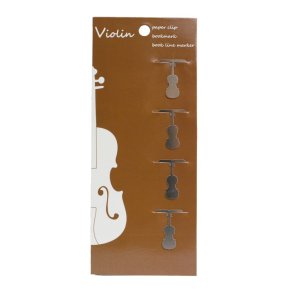 Clip violin 4 pcs : stainless steel 15*23 mm
