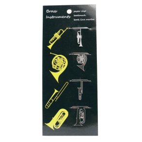 Clip brass instruments 4 pcs : stainless steel 20*25 mm