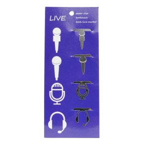 Clip microphones 4 pcs : stainless steel 20*25 mm