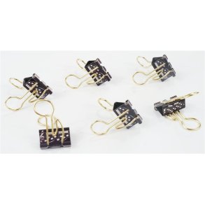 Binder Clip quaver gold 6 pcs : 19*40 mm