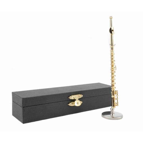 Flute with stand & gift case : 13.50cm (1/6) gold plated