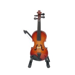 Violin with arc with stand & gift case : 8 cm