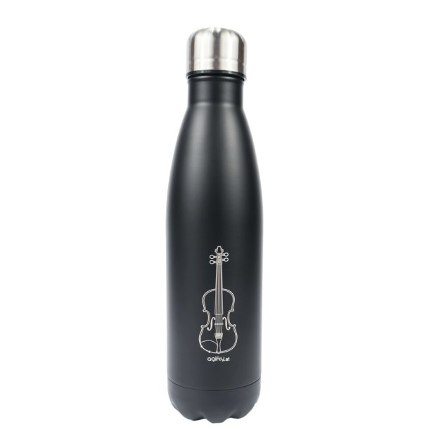 Thermo drink bottle: violin : (stainless steel / double walled) 0,5L