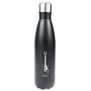 Thermo drink bottle: e-guitar : (stainless steel / double walled) 0,5L