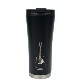 Coffee-to-go thermo mug: guitar : (stainless steel / double walled) 0,5L