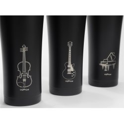 Coffee-to-Go Termomugg  Elgitarr, Rostfritt Stl, Dubbelvggad, 0,5 L