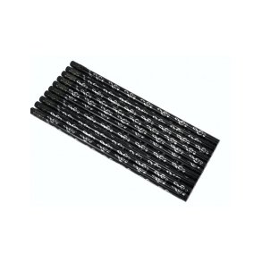 Blyantsst med sort og slv g-ngle  10 stk