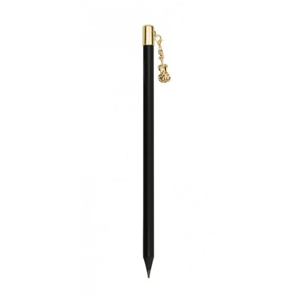 Pencil with violin charm gold