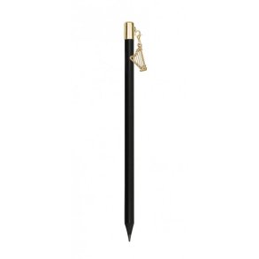 Pencil with harp charm gold