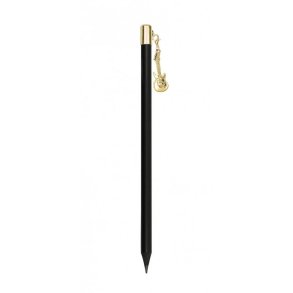 Pencil with e-guitar charm gold