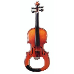 Violinformet flaskebner med magnet  12 cm