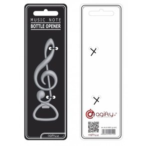 Flaskebner i g-ngleform: H: 11 cm metal