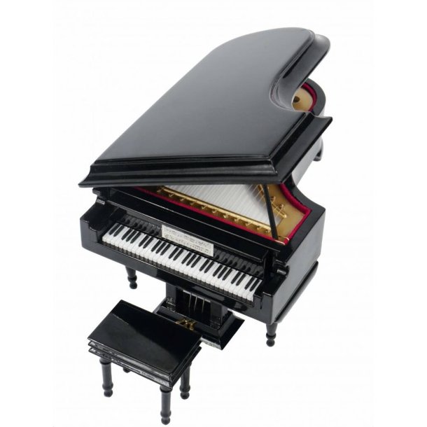 Piano music box Fu&uuml;r Elise with gift case : 21 x 14 x 11 cm H