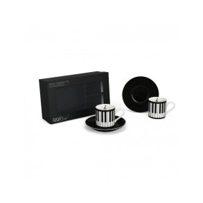 Espresso cup with saucer: keyboard (2 sets/0,11L) : with gift box