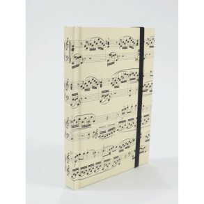 Notebook sheet music creme A6 : 96 sheets (192 pages)