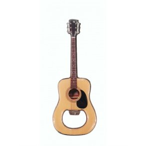 Guitarformet flaskebner med magnet  metal12 cm
