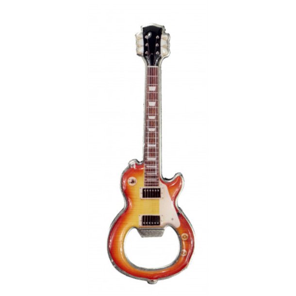 Flaskebner med magnet, elektrisk guitar: Lngde 12 cm, metal