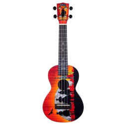 Mahalo Artist Elite Series Concert Ukulele - Wild West : w/bag