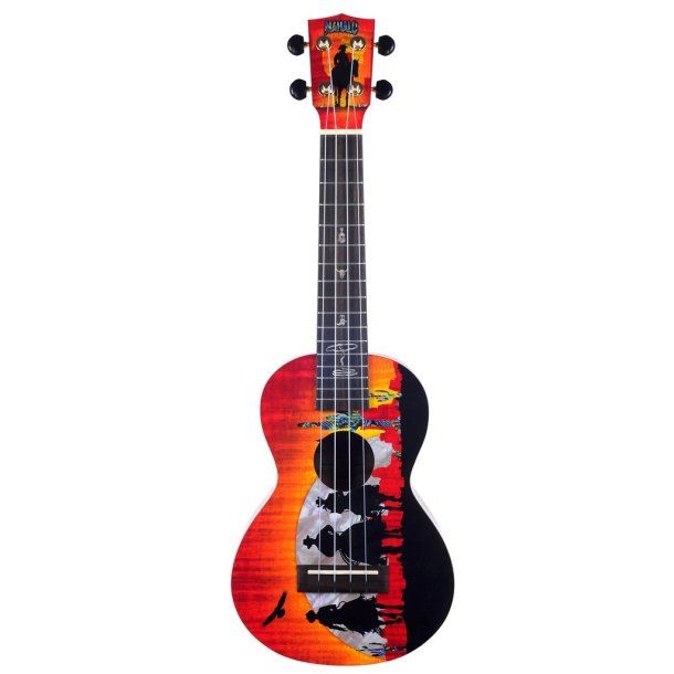 Mahalo Artist Elite Series Concert Ukulele - Wild West : w/bag