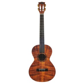 Mahalo Artist Elite Series Baritone Uke - Photo Flame Koa : w/bag