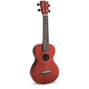 Mahalo Hano Series Concert Ukulele - Wine Red Med taske