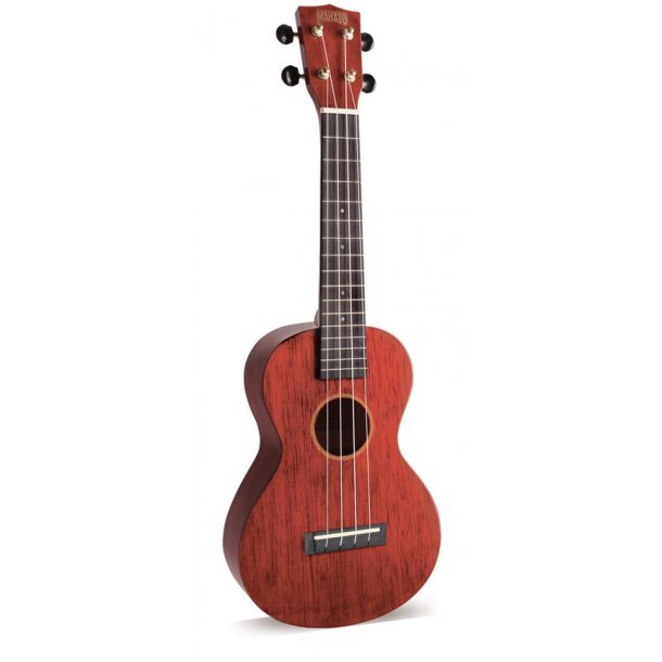 Mahalo Hano Series Concert Ukulele - Wine Red Med taske
