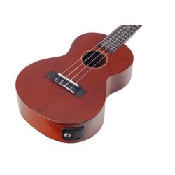 Mahalo Java Series Tenor Elec Ukulele - Vintage Natural With gig bag