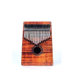 Kalimba - Photo Flame Koa : w/bag and tuning hammer