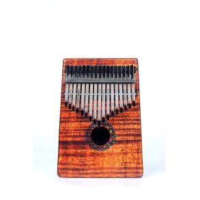 Kalimba - Photo Flame Koa : w/bag and tuning hammer