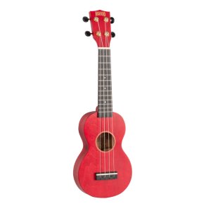 Mahalo Slimline Series Soprano Ukulele - Red