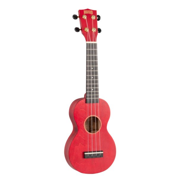 Mahalo Slimline Series Soprano Ukulele - Red