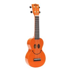 Mahalo Smiley Series Soprano Ukulele - Orange Med taske