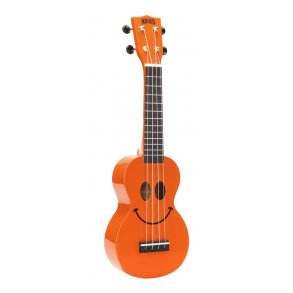 Mahalo Smiley Series Soprano Ukulele - Orange Med taske