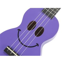 Mahalo Smiley Series Soprano Ukulele - Purple Med taske