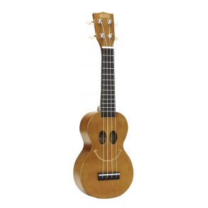Mahalo Smiley Series Soprano Ukulele - Trans Brown Med taske