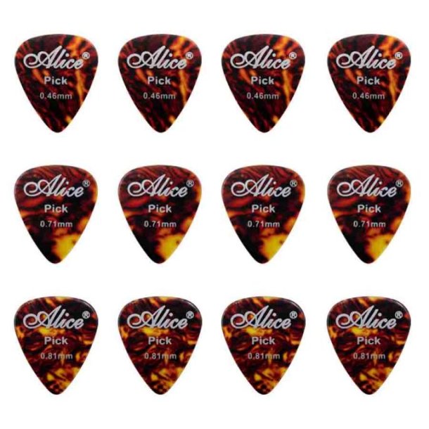Alice AP-12A Mix plektre (12 stk)