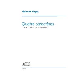 Quatre Caract&egrave;res for saxophone quartet
