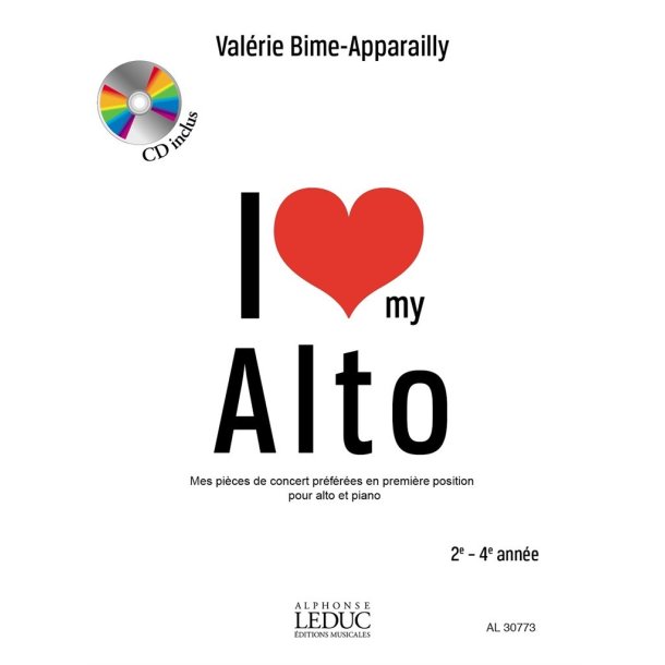 I Love my Alto : titles selected by Val&eacute;rie Bime-Apparailly