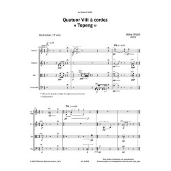 Quatuor VIII "Topeng" for string quartet