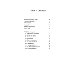 Histoires... pour piano introduction, notes d'interpr�tation et notes critiques de Florence Ribot